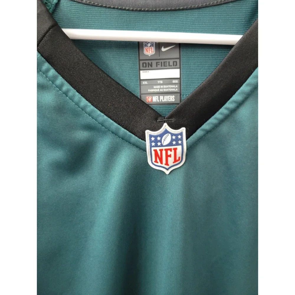 Nike On Field NFL Football Jersey Philadelphia Eagles Green Size XXL 2X EUC